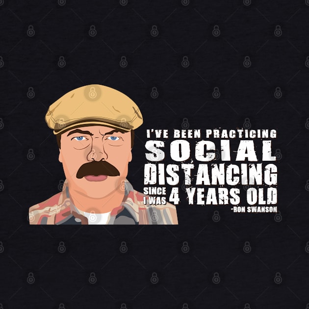 Ron Swanson Social Distancing by ZZDeZignZ